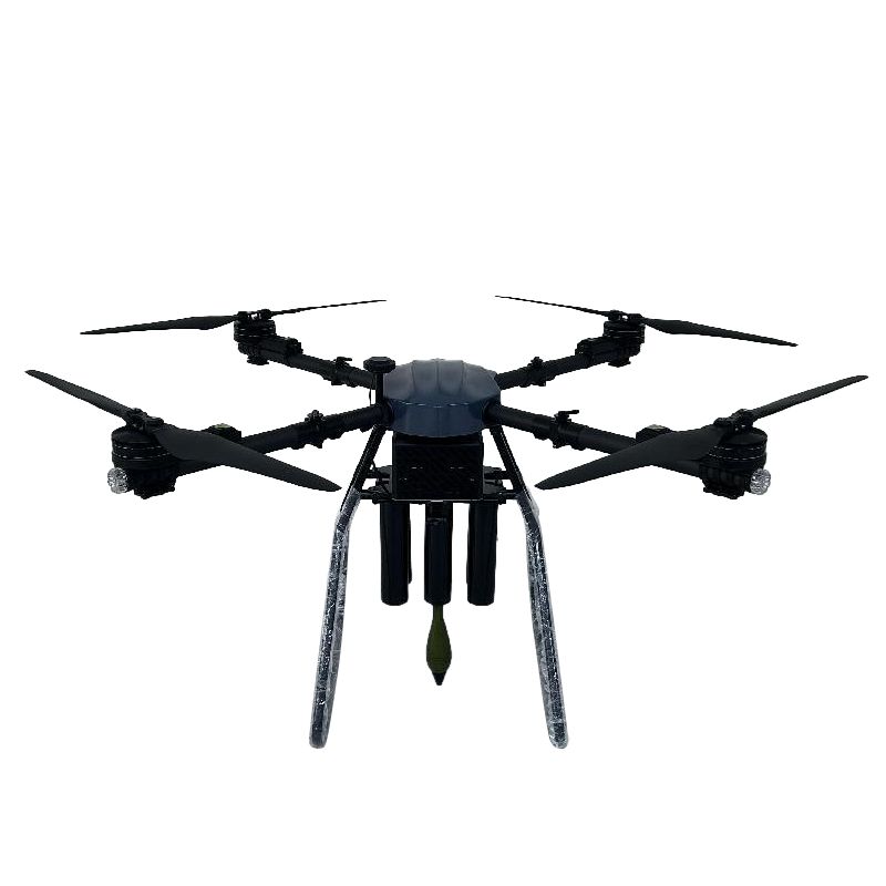 UAV cu dronă militară cu livrare de bombe